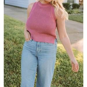 NEW 525 AMERICA the neely sweater in deep mauve